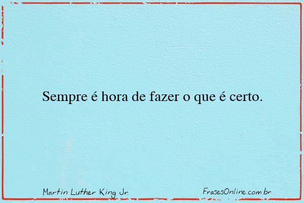 Frase de Martin Luther King Jr.