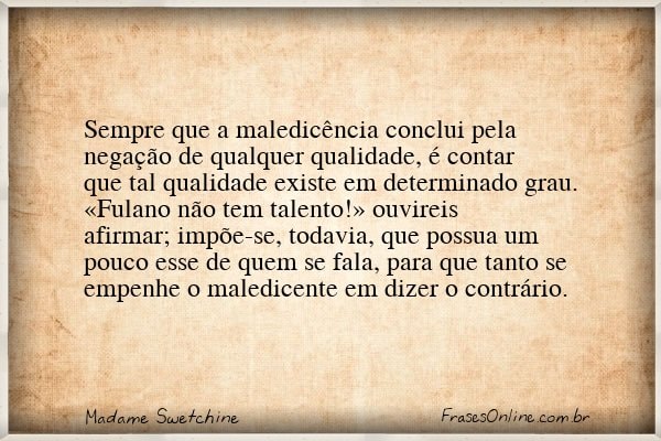 Frase de Madame Swetchine