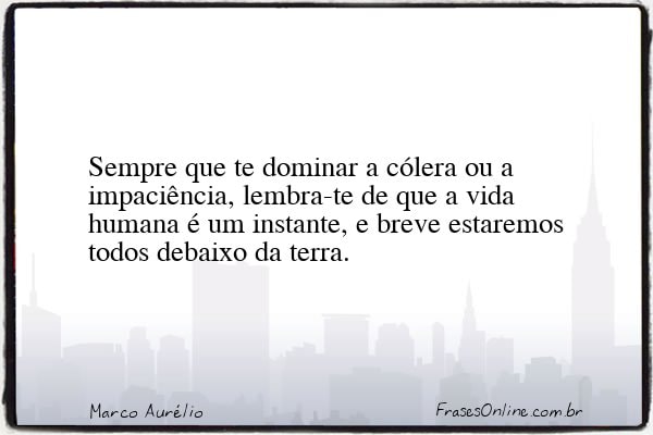 Frase de Marco Aurélio