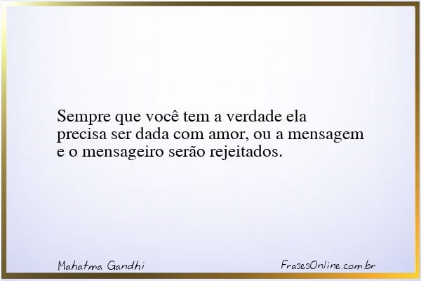 Frase de Mahatma Gandhi