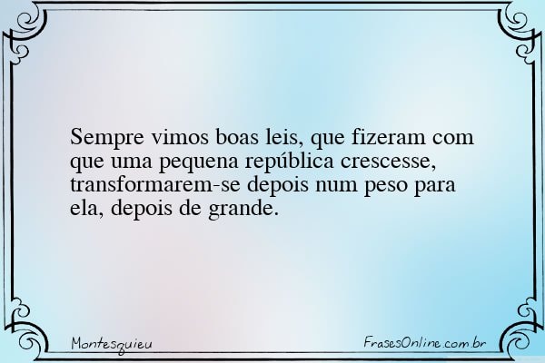 Frase de Montesquieu
