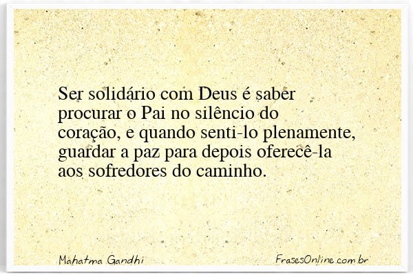 Frase de Mahatma Gandhi