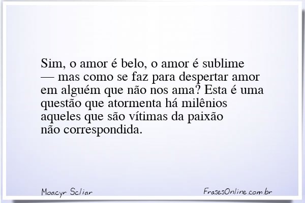 Frase de Moacyr Scliar