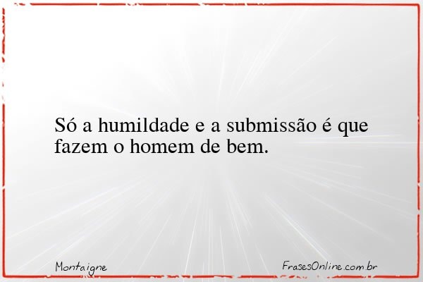 Frase de Montaigne