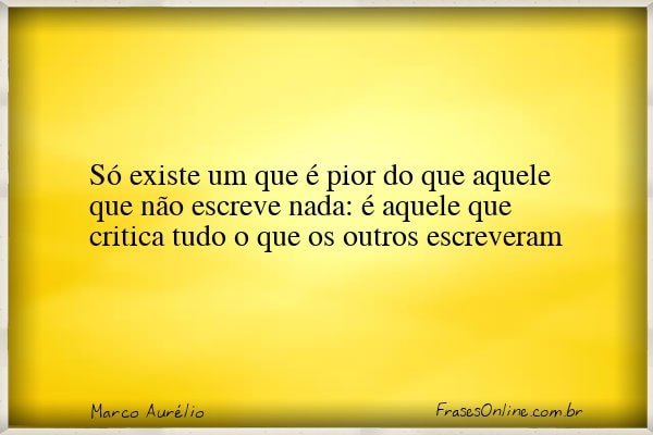 Frase de Marco Aurélio
