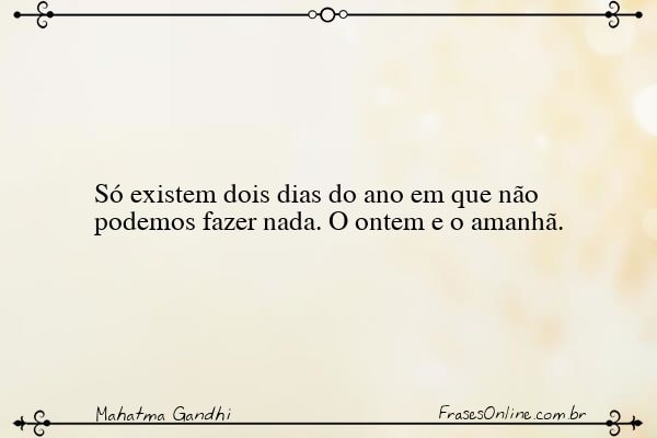 Frase de Mahatma Gandhi