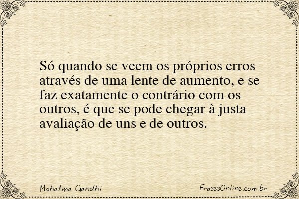 Frase de Mahatma Gandhi