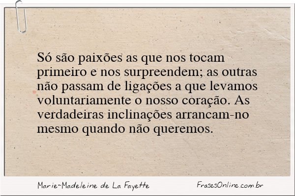 Frase de Marie-Madeleine de La Fayette