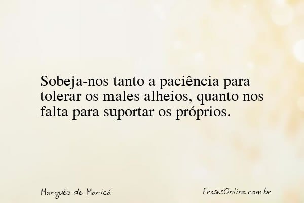 Frase de Marquês de Maricá