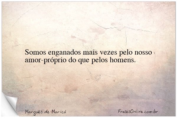 Frase de Marquês de Maricá