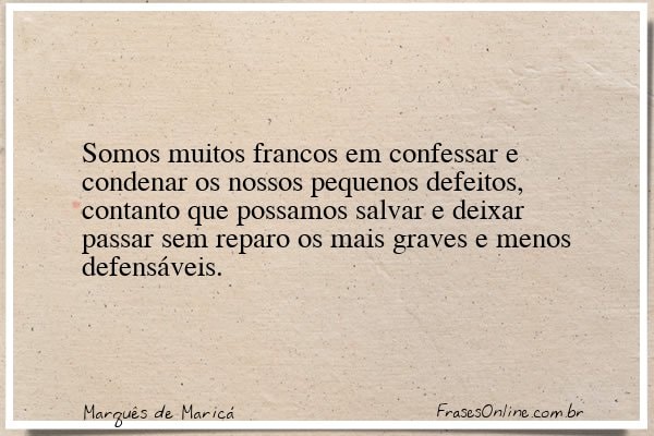 Frase de Marquês de Maricá