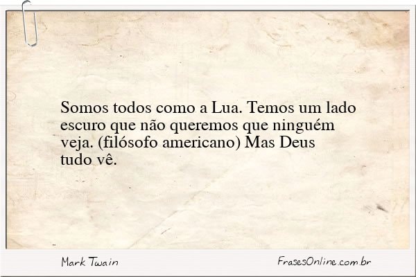 Frase de Mark Twain