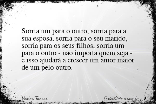 Frase de Madre Teresa