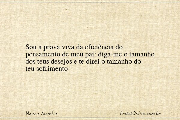 Frase de Marco Aurélio