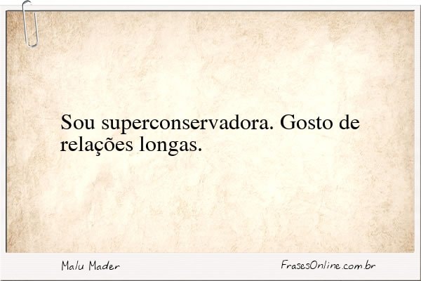 Frase de Malu Mader
