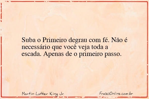 Frase de Martin Luther King Jr.