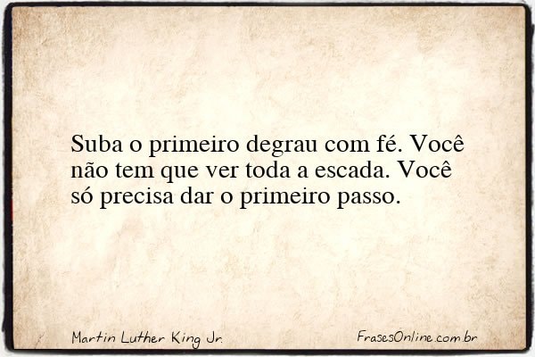Frase de Martin Luther King Jr.