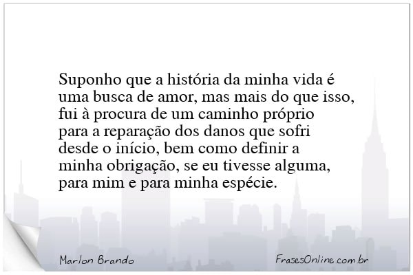 Frase de Marlon Brando
