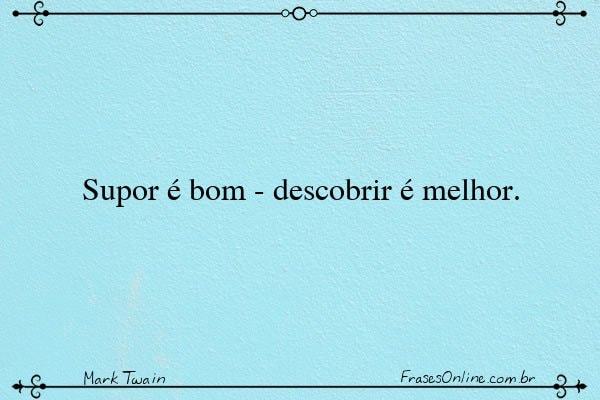 Frase de Mark Twain