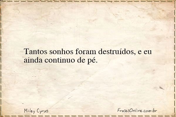 Frase de Miley Cyrus