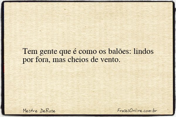 Frase de Mestre DeRose