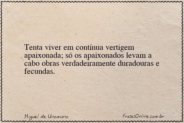 Frase de Miguel de Unamuno