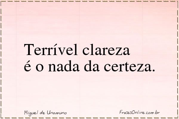 Frase de Miguel de Unamuno