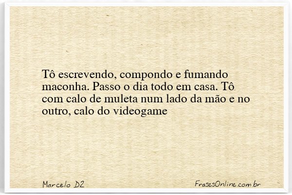 Frase de Marcelo D2