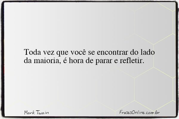 Frase de Mark Twain