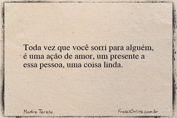 Frase de Madre Teresa