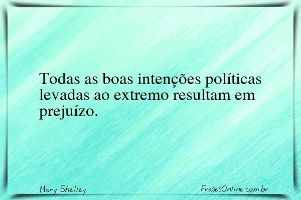 Frase de Mary Shelley