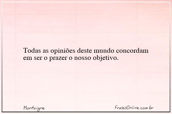 Frase de Montaigne
