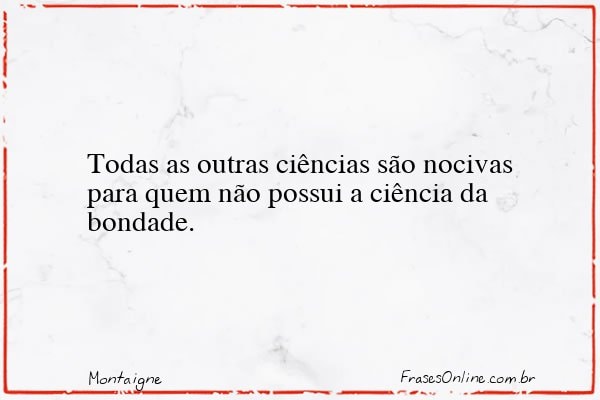 Frase de Montaigne