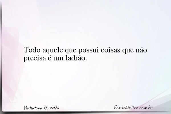 Frase de Mahatma Gandhi