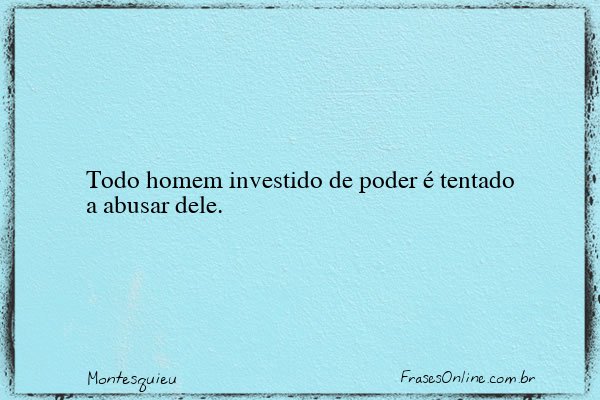 Frase de Montesquieu