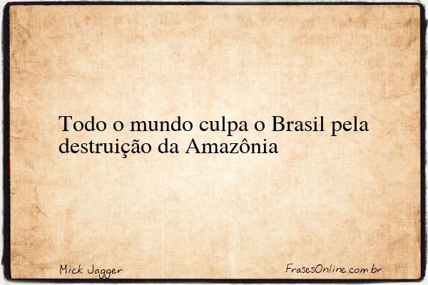 Frase de Mick Jagger
