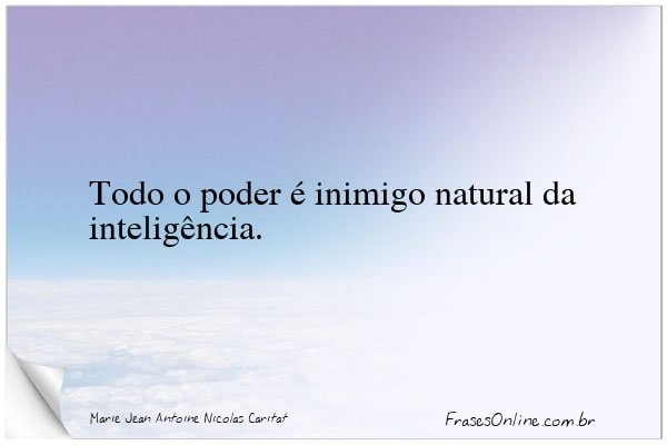 Frase de Marie Jean Antoine Nicolas Caritat