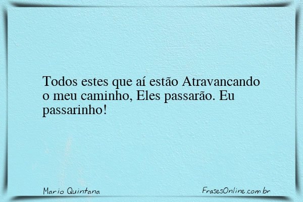 Frase de Mario Quintana