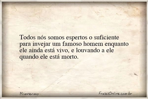 Frase de Mimnermo