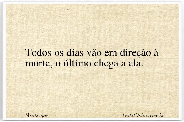 Frase de Montaigne