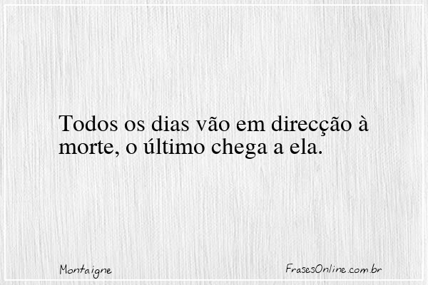 Frase de Montaigne