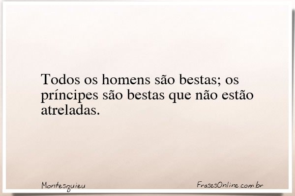 Frase de Montesquieu