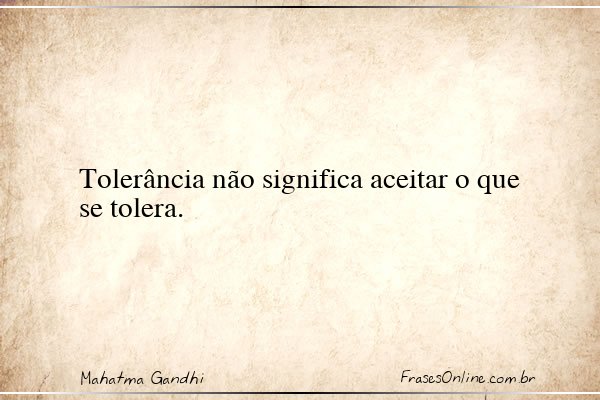 Frase de Mahatma Gandhi