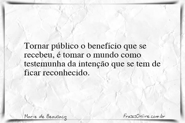 Frase de Marie de Beausacq