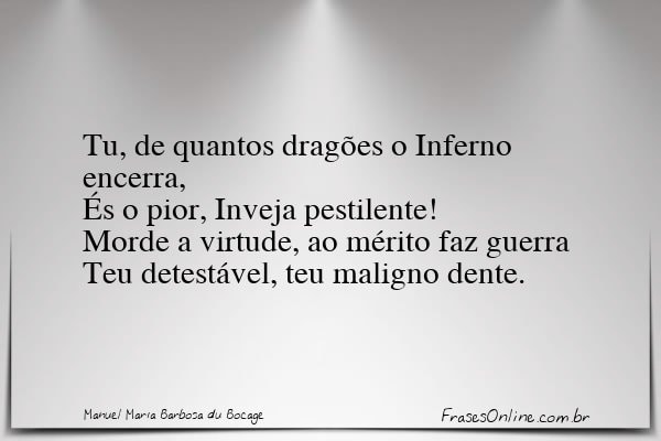 Frase de Manuel Maria Barbosa du Bocage