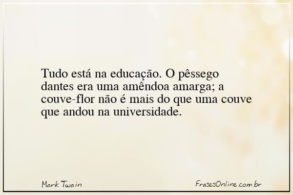 Frase de Mark Twain