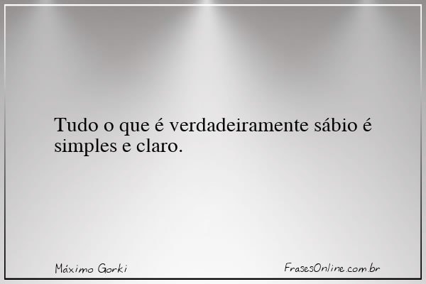 Frase de Máximo Gorki
