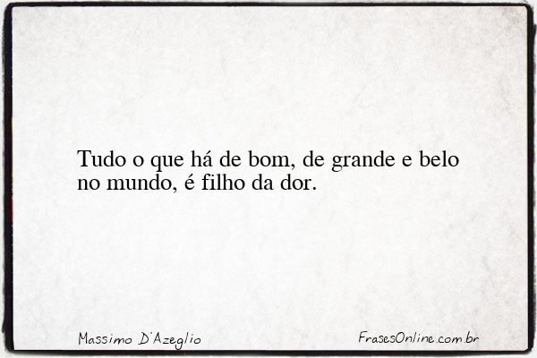Frase de Massimo D'Azeglio