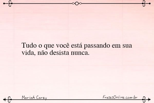 Frase de Mariah Carey