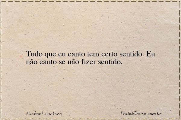 Frase de Michael Jackson